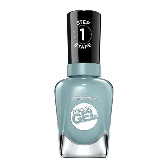 Sally Hansen Miracle Gel Nail Polish Color 290 Grey Matters Blue Green - Picture 1 of 3